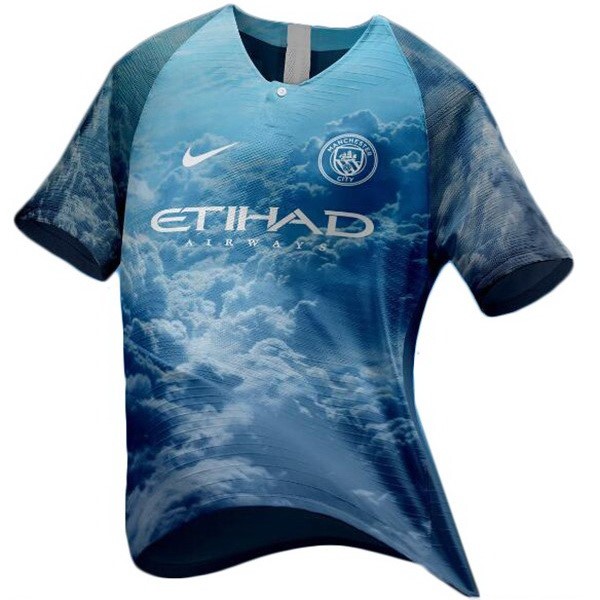 Ea Sport Trikot Manchester City 2018-19 Blau Fussballtrikots Günstig